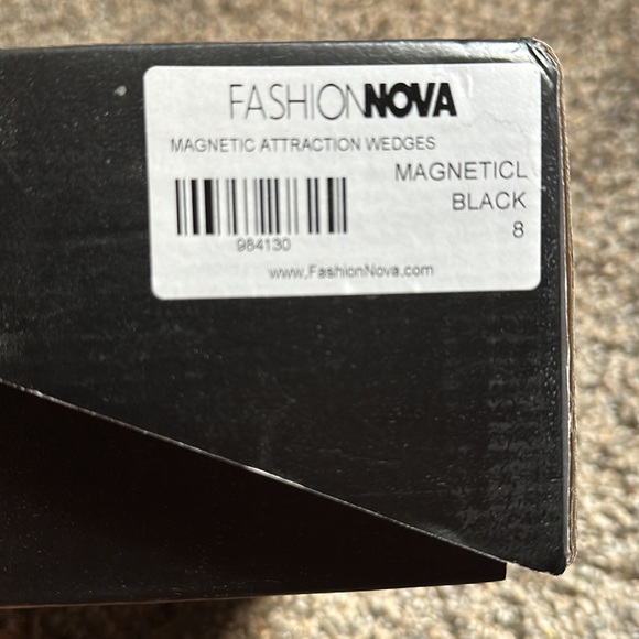 Black and Clear tie up wedge - Picture 5 of 5